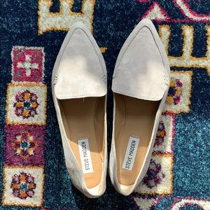 Steve Madden Feather Pointed Flats 7.5 NEW GRAY